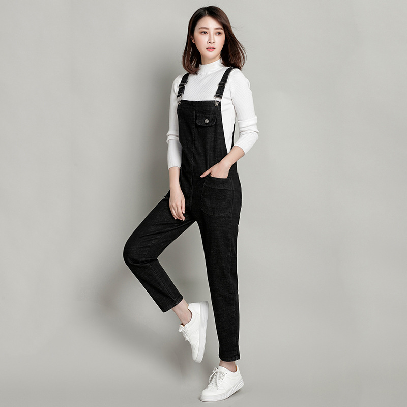 Jiajun Xintang Denim Factory Plus Size Women's Clothing European and American Cross-Border Women's Plus Size Jeans Overalls 2026 New Model