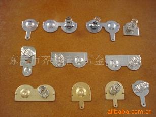 供应铍铜电池弹片，电池接触片，不锈钢电池弹片