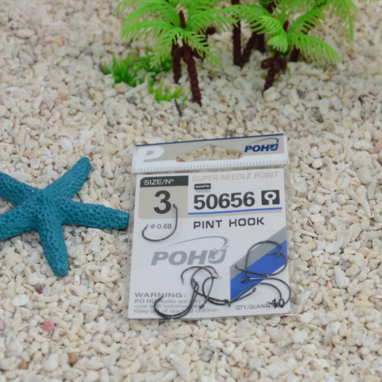 Anzuelo de Pesca Pohu Premium 50656, Color Oro Rosa, Negro y Azul, Estilo Taiwanés, Señuelo de Pesca de Ocio, Acero con Alto Contenido de Carbono, Garantía del Fabricante