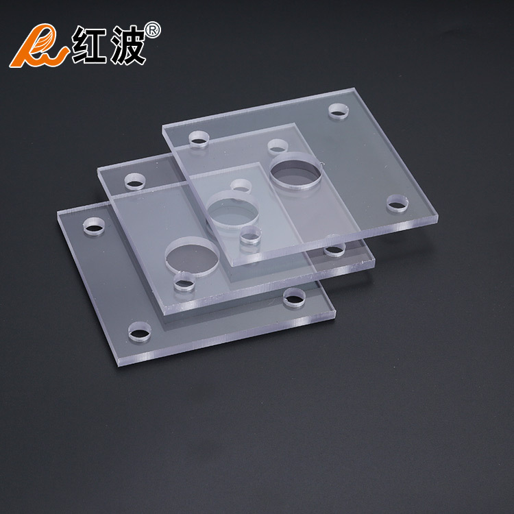 数控雕刻钻孔倒角视窗灯片透明异形PC雕刻板材