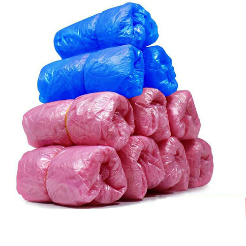 PE disposable waterproof and dustproof shoe covers thickened plastic home shoe covers wholesale 100 pieces