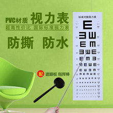 视力表挂图 标准对数视力表家用测视力表加厚儿童视力表PVC视力表