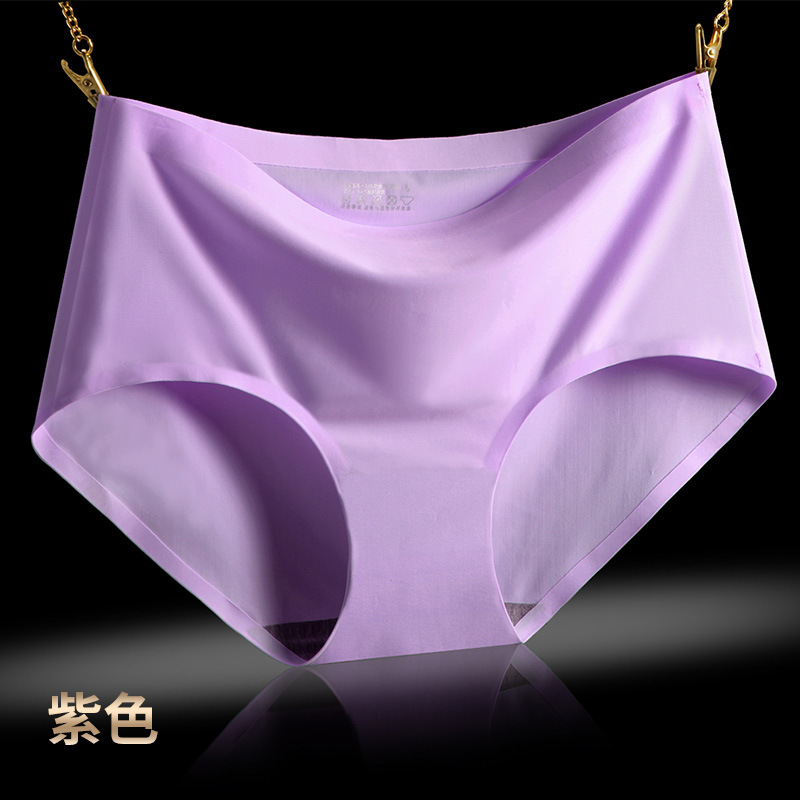 Nueva ropa interior sin costuras de una pieza de seda de hielo para mujer cintura media ropa interior de mujer sexy talla grande ropa interior de mujer 810