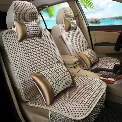 Seat cushion, seat cover – Seat Cover - coffee-colored-luxury-five-seat-set