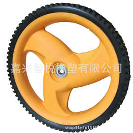 橡胶轮胎厂家供应11.5寸草坪机割草机推车橡胶轮子