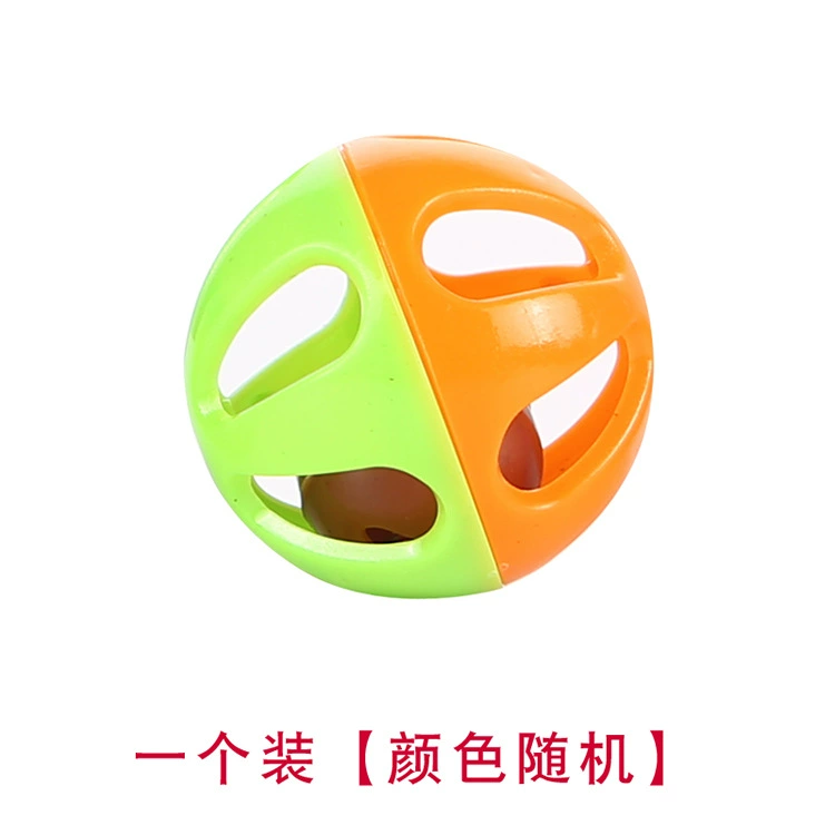 Pet toy ball, plastic 3.5 cm, jingling bell, random colors