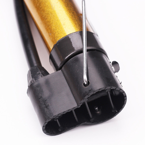 Mini portable metal steel pipe golden household multi-functional basketball football balloon foot-pump inflatable cylinder