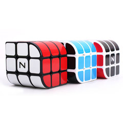 A three-sided tetrahedral Rubik's cube, three-sided curved Rubik's cube, three-level Rubik's cube, Penrose triangle concept Rubik's cube, and alien transforming Rubik's cube.