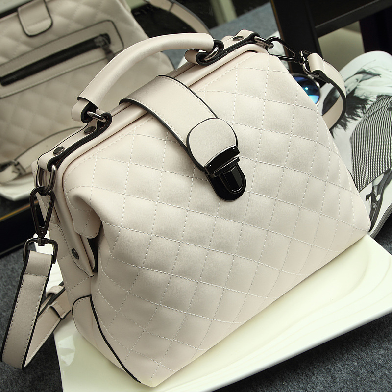 2024 New Style Retro Medical Bag Shoulder Bag For Women Matte Leather Trendy Handbag - Thumbnail 2
