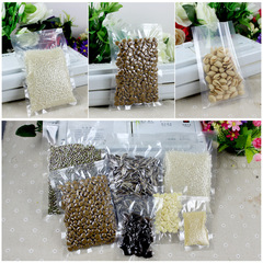 10*15 three-side sealed food packaging bags with flat bottom plastic transparent vacuum bags for dried fruits, nuts, and tea bags