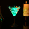 Factory direct selling luminous cup luminous wine glass colorful glow glow cup flash cup light currency cocktail