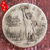 The United States 1 USD 1906 is an old white bronze silver coin foreign silver collecting antiques coin can sound 38mm in diameter