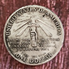 The United States 1 USD 1906 is an old white bronze silver coin foreign silver collecting antiques coin can sound 38mm in diameter