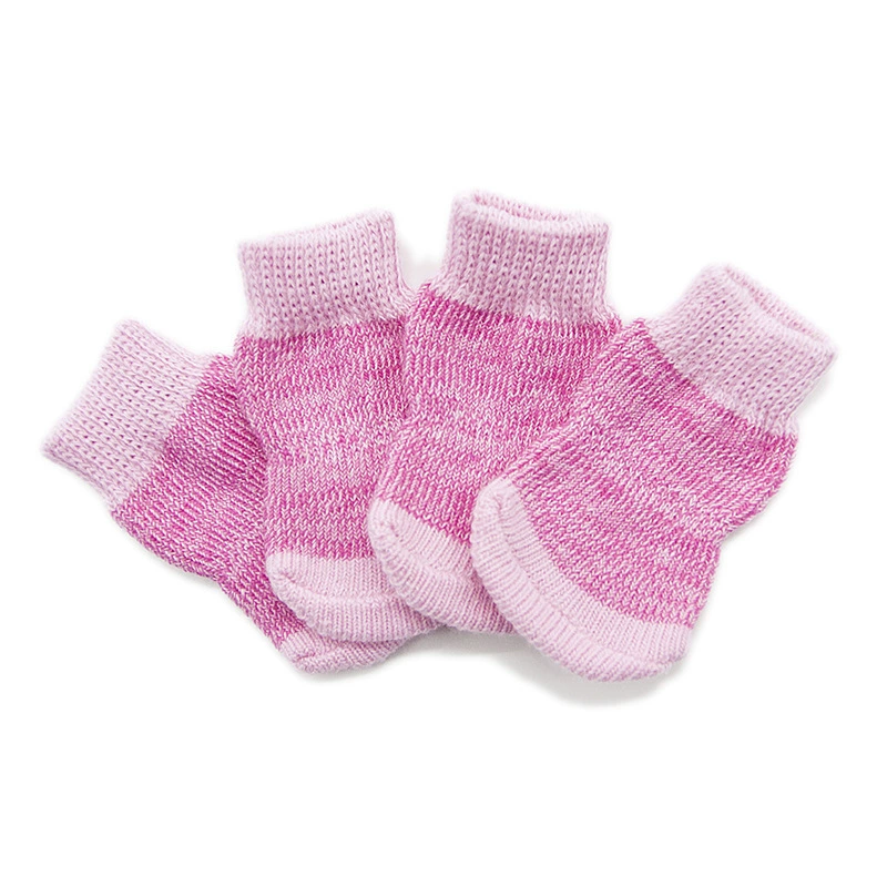 Носки для собак, носки для домашних животных, Нескользящие хлопковые носки, чехлы для ног собак, плюшевые собаки, пудель, Обувь для собак, носки PS012