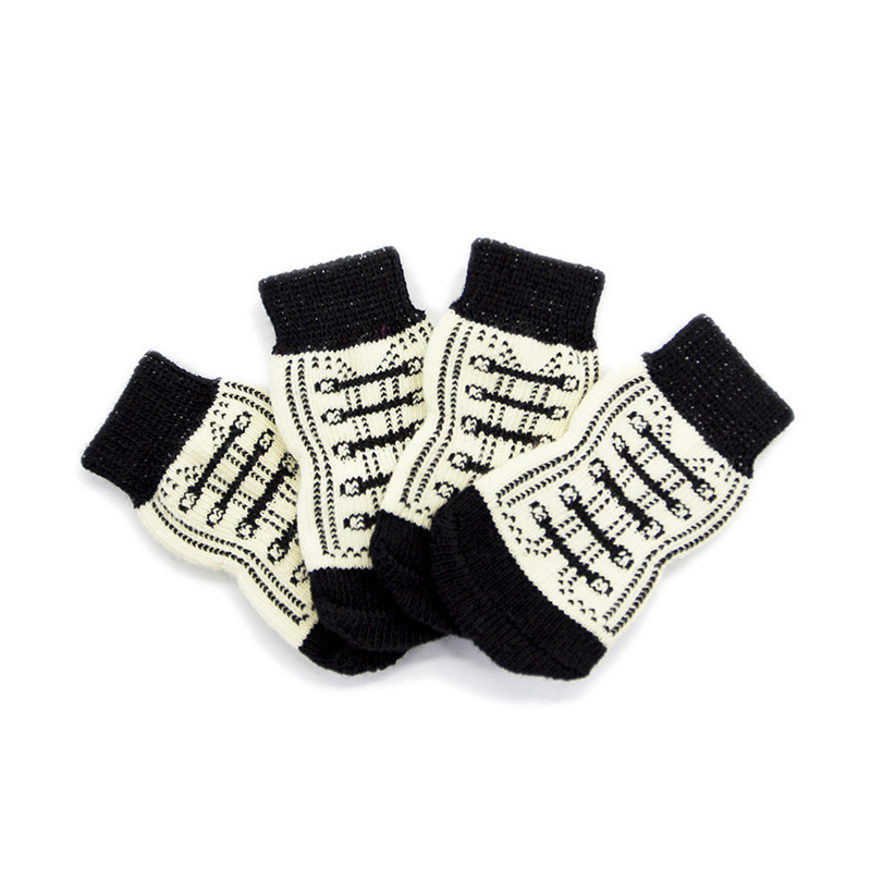 개 양말 애완 동물 양말 미끄럼 방지 면 양말 개 발 커버 테디 개 푸들 용품 개 신발 양말 PS014