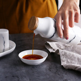 美辰达 Помнобардировка творческая кухня мраморной керамический масляный горшок соевый соевый соус бутылка бутылка масла бутылка уксус для уксуса