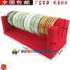 Wooden high-end bracelet, jewelry, glossy storage box, black storage system, simple and elegant design