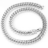 Necklace stainless steel, European style, 6-14mm