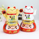Solar ingot lucky cat automatic hand-shaking creative decoration company front desk cashier decoration small decoration wholesale