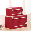 Fashionable folding storage box non-woven cloth with bow