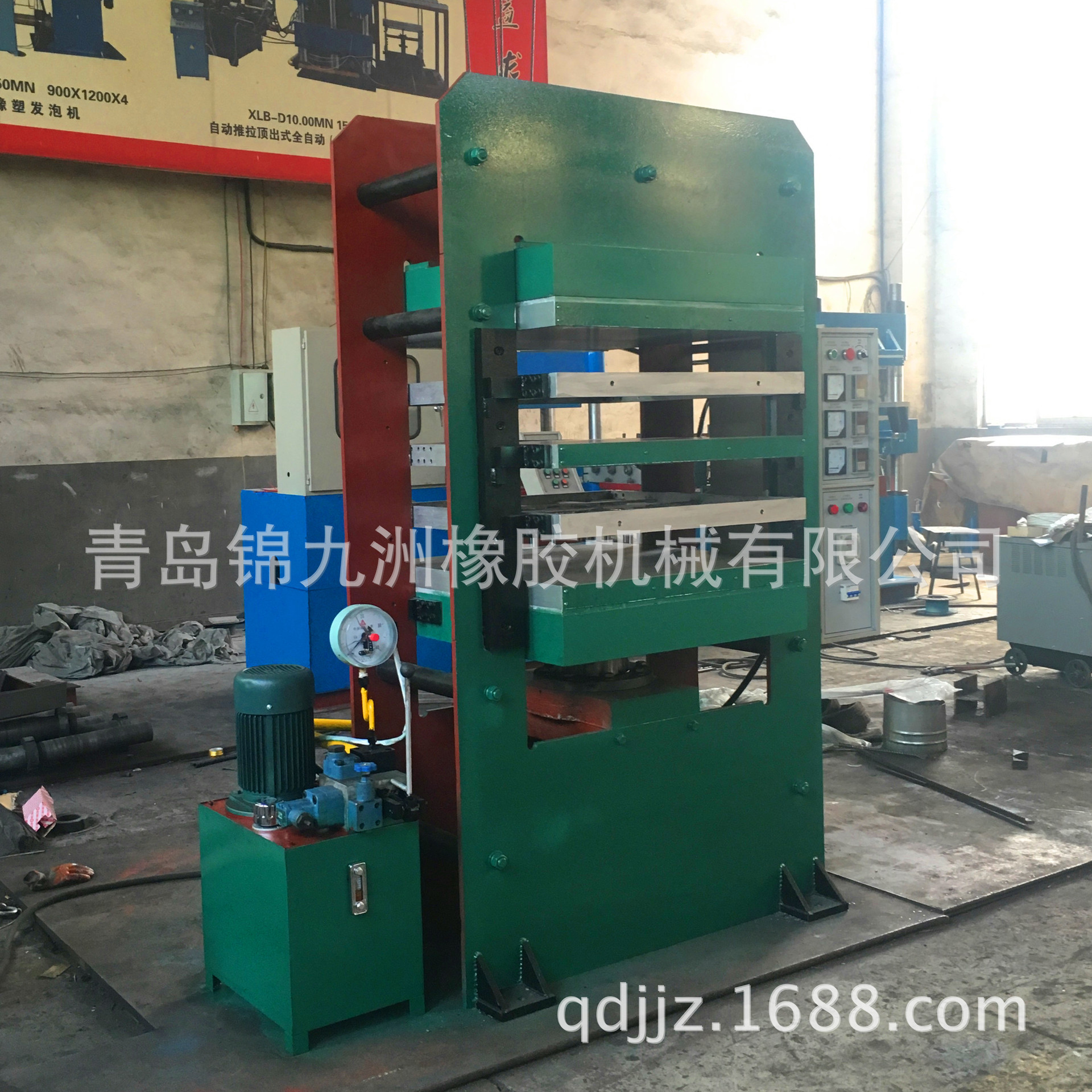 100t电加热平板硫化机现货  100t框式自动平板硫化机