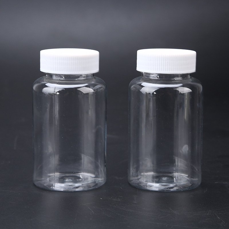 300ml毫升透明塑料瓶大口分装瓶PET聚酯液体小瓶子带盖空瓶样品瓶