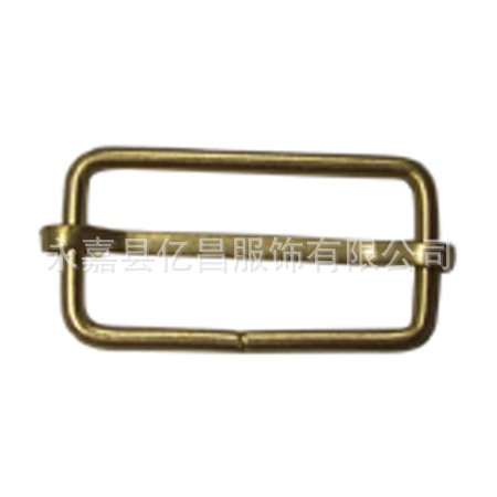 金属口字扣箱包方扣书包滑动扣包包连接环铁线纽扣衣服连接配件