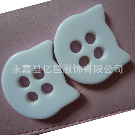 猫头童装树脂扣子装饰儿童服装塑料卡通纽扣外套衣服服装辅料