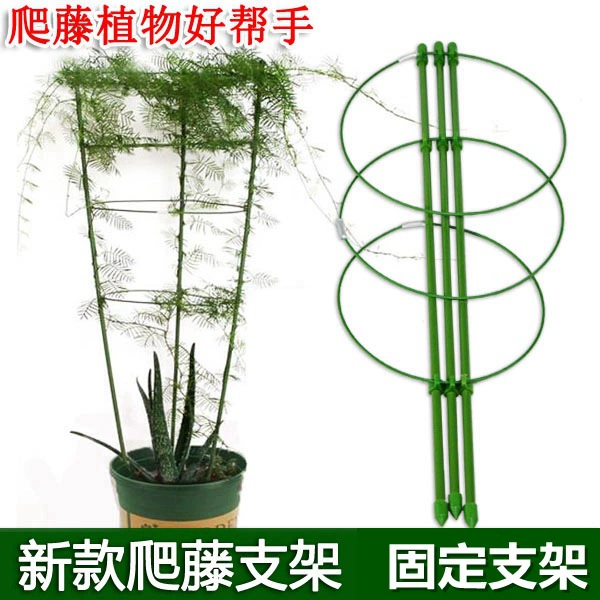 Садовые цветочные кронштейны Домашние резаки из ротанга комнатные горшечные растения зеленый уклон фиксированный железный венок
