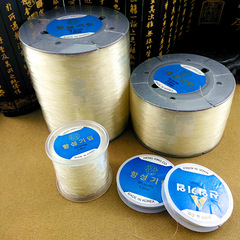 Korean imported round elastic cord DIY transparent crystal elastic beaded cord loose crystal string Buddhist beads elastic string
