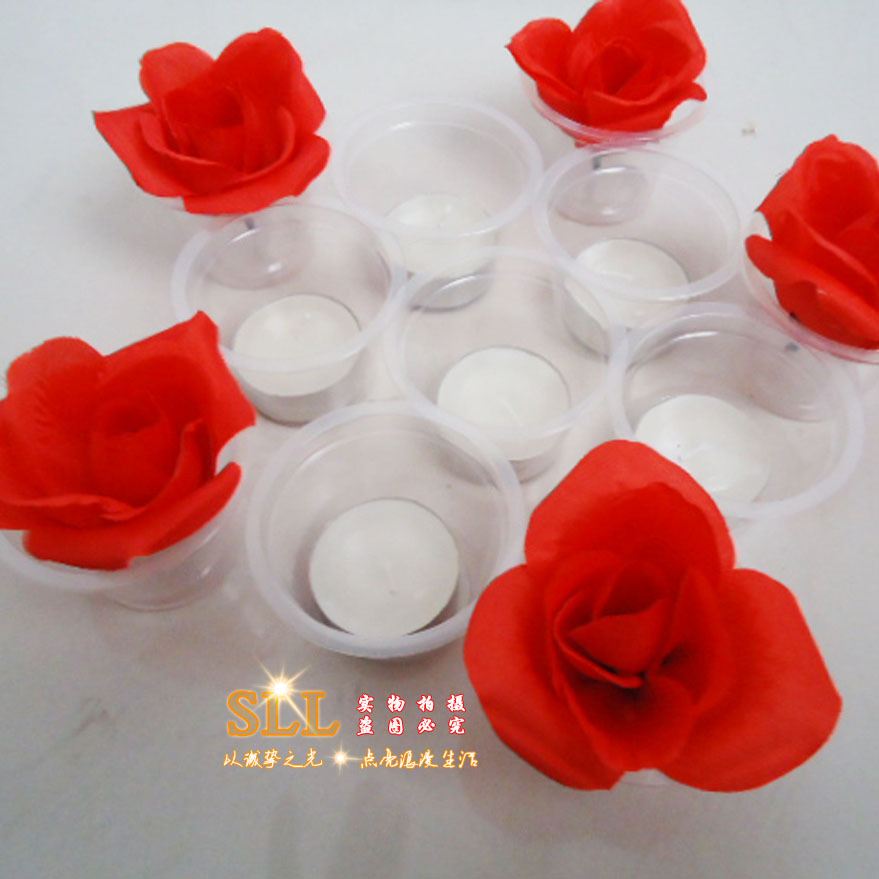 Vasos de plástico transparente al por mayor para mezclar colores, vasos desechables para degustar condimentos, vasos para velas de propuesta de matrimonio para exhibición, vasos resistentes al viento para exteriores image 3