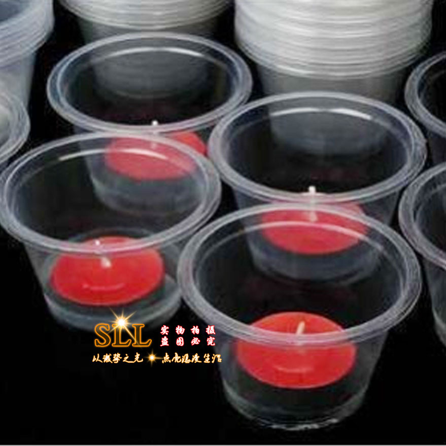 Vasos de plástico transparente al por mayor para mezclar colores, vasos desechables para degustar condimentos, vasos para velas de propuesta de matrimonio para exhibición, vasos resistentes al viento para exteriores