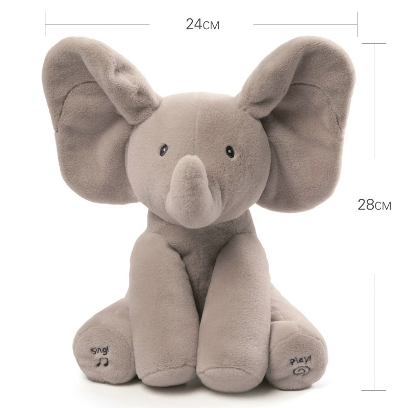 Американская игрушка GUND Phoebe — плюшевая детская слониха «ку-ку», успокаивающая игрушка