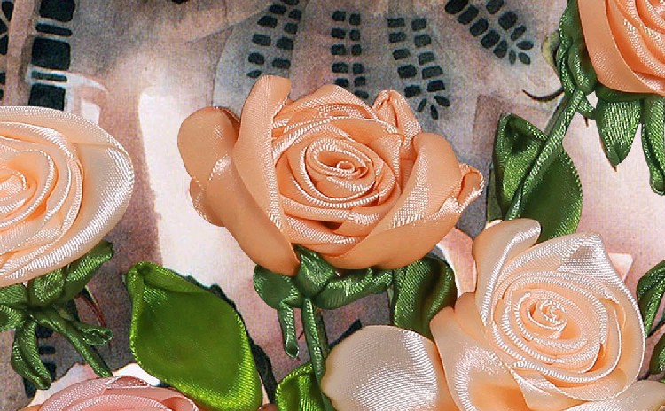 Oujin nianhua Cinta Bordado Directo de Fábrica color impresión colgante pintura Rosa señora Sala estar decoración entrada