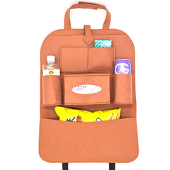 Car storage bag felt miscellaneous bag chair back storage bag multifunctional item bag car hanging bag multi-color