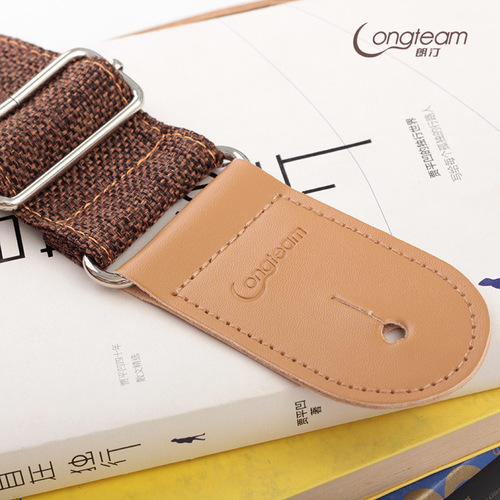 Featured cotton and linen guitar tail strap, folk acoustic guitar, electric guitar cross-body shoulder strap, musical instrument accessories