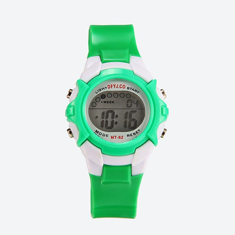 Digital Kids Watch, Universal Leisure Design, Ages 5–15, Colorful Silicone Strap, Lightweight