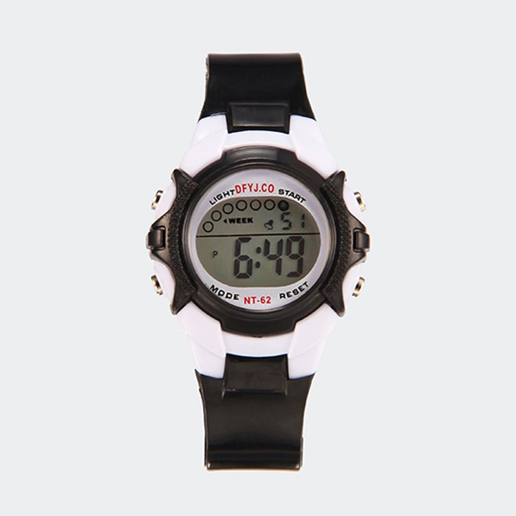 Digital Kids Watch, Universal Leisure Design, Ages 5–15, Colorful Silicone Strap, Lightweight