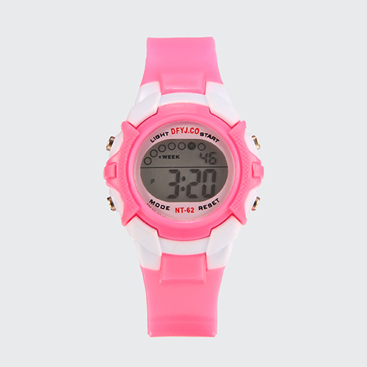 Fábrica de relojes electrónicos al por mayor multifuncional 5-15 años niña pequeña estudiante casual colorido reloj luminoso