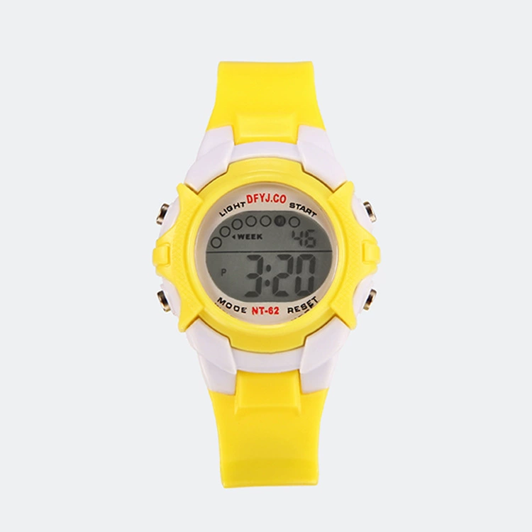 Digital Kids Watch, Universal Leisure Design, Ages 5–15, Colorful Silicone Strap, Lightweight