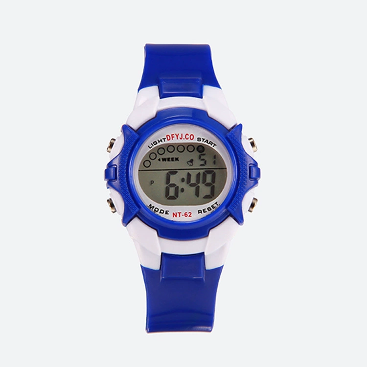 Digital Kids Watch, Universal Leisure Design, Ages 5–15, Colorful Silicone Strap, Lightweight