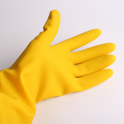 Thickened Yangcheng brand industrial latex gloves kitchen housework cleaning dishes washing clothes labor protection beef tendon gloves wholesale