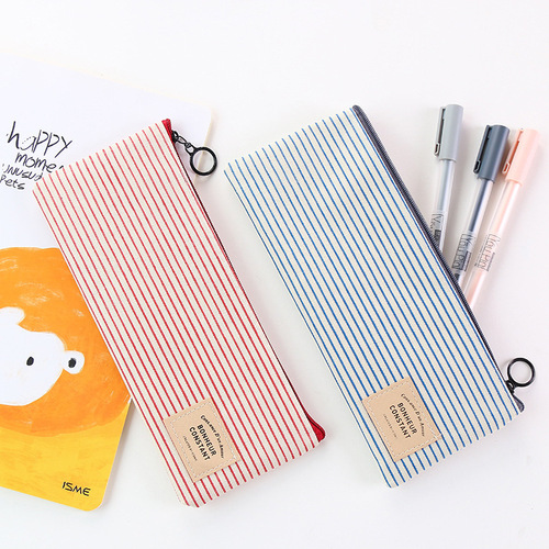 Japanese and Korean creative small coin purse female mini canvas art cartoon cute small fresh student coin bag zipper bag