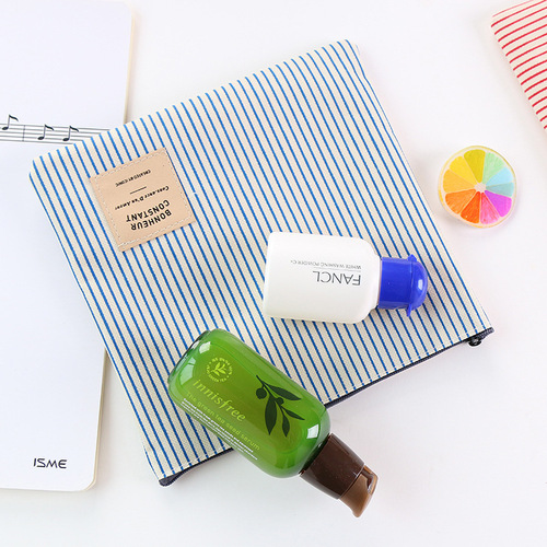 Japanese and Korean creative small coin purse female mini canvas art cartoon cute small fresh student coin bag zipper bag