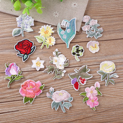 Japanese-style computer embroidery floral pattern patchwork floral patch for clothing decoration repair wholesale