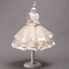 Small princess costume, evening dress handmade, multicoloured beaded bracelet, suit, noble cut, tutu skirt