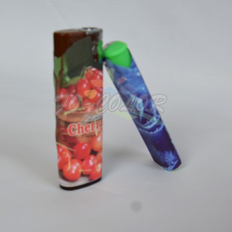 香味打火机贴纸 珠光膜刮刮香不干胶标签贴  果香花香不干胶贴