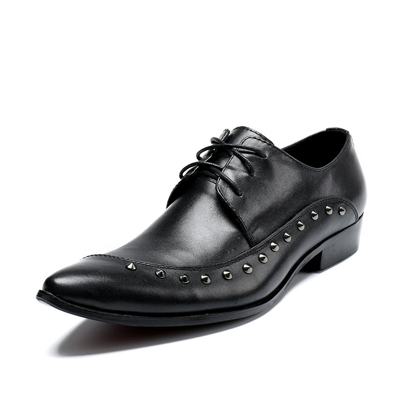 Персонализированная деловая повседневная мужская кожаная обувь, модная корейская мода, Мужская обувь для внешней торговли, брендовая модная обувь на шнуровке, модная обувь с низким верхом, модная обувь