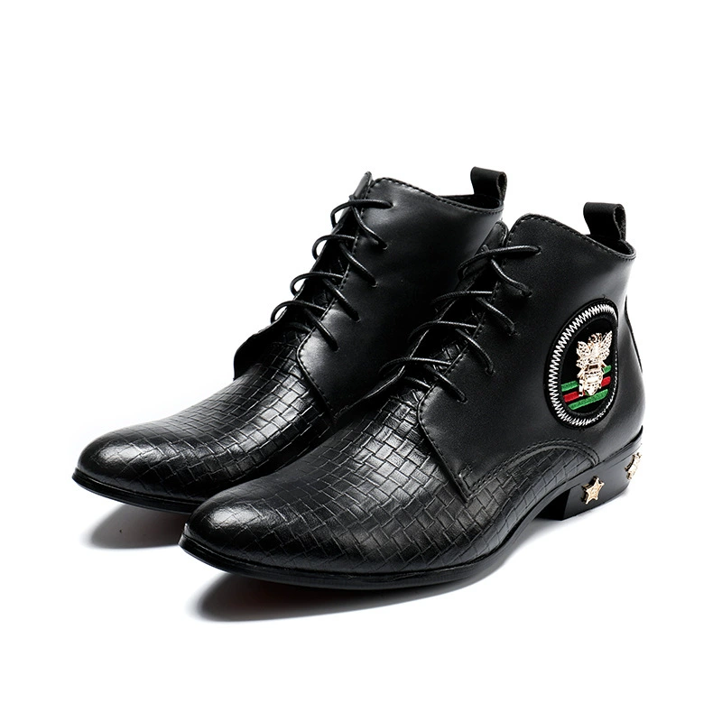 Осенне-зимние Ботинки Martin, мужские британские резные мужские ботинки из натуральной кожи, короткие ботинки челси, приливные ботинки, кожаные ботинки броги, высокие ботинки