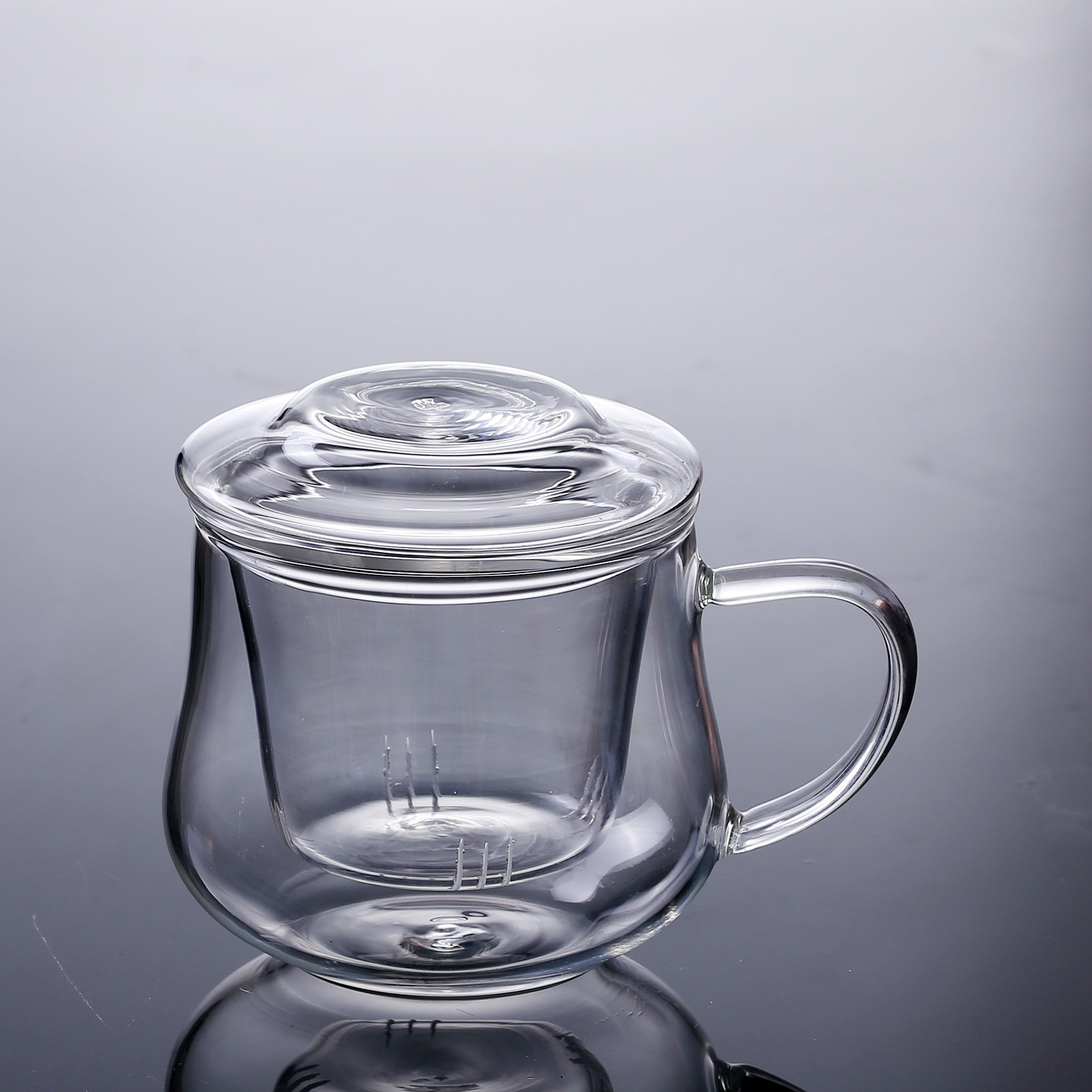 耐热玻璃杯茶杯办公室花茶杯杯子带盖过滤男女士家用泡茶水杯